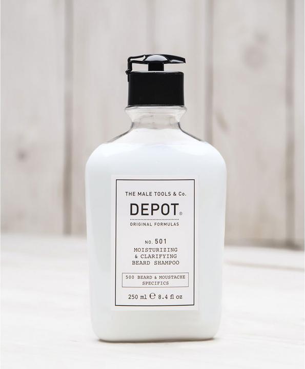 Actual product image Depot - No. 501 Moisturizing & Clarifying Beard Shampoo 250 ml (250 ml, Liquid shampoo)