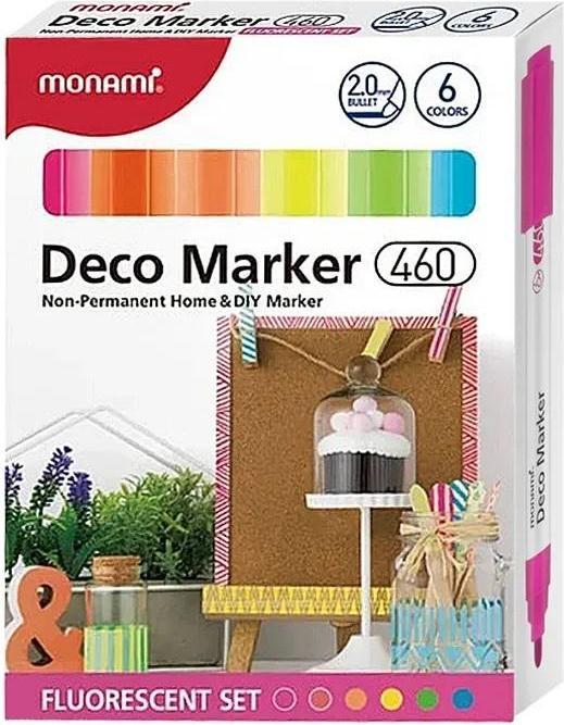 Monami Acrylmarker Deco Marker 6col fluo