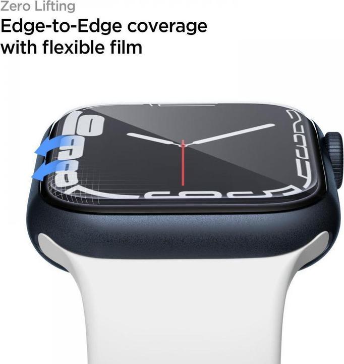 Actual product image Spigen Protective screen film Apple Watch 7.45 mm