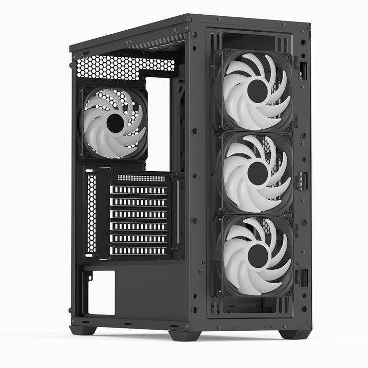 Actual product image AeroCool D501A-G-BK-v2 (mATX, Mini-ITX, ATX)