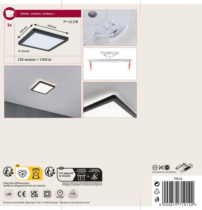 Produktbild Paulmann Atria Shine Backlight (900 lm)