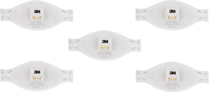Produktbild 3M Atemschutzmaske, weiss (FFP2 R D, FFP2, 5 x)