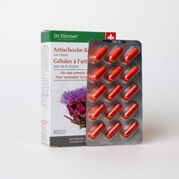 Actual product image Dr. Dünner Artichoke capsules (30 Piece, Capsules, 37 g)