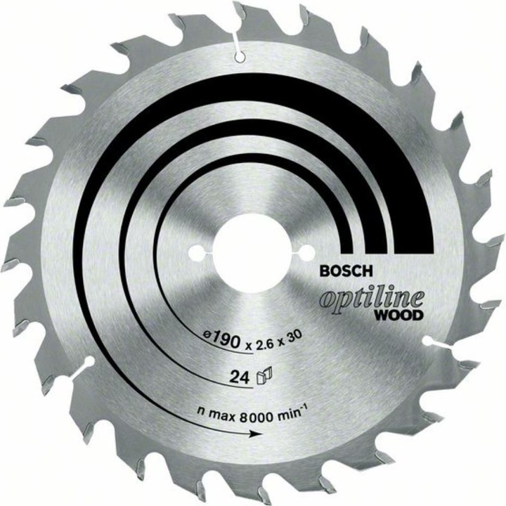 Actual product image Bosch Professional Zubehör PRO Wood circular saw blade, 190 x 2.6 x 30 mm