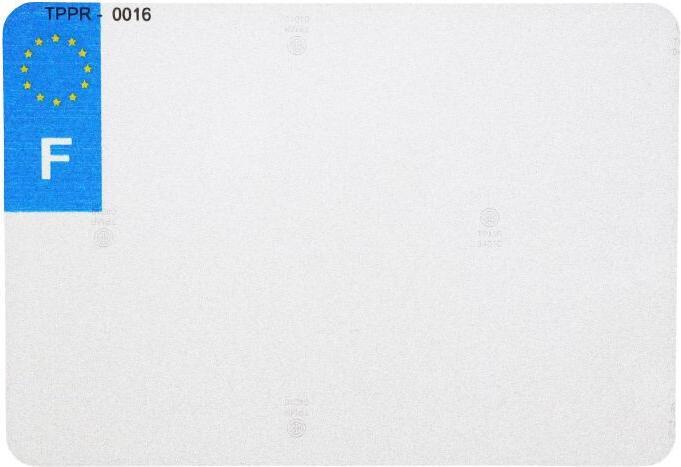 Actual product image Top Plaq Blank pvc license plate strip logo f