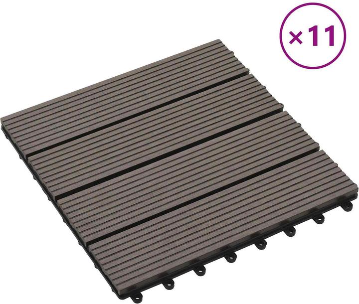 Produktbild vidaXL Terrassenfliese (11x, 30 x 30 cm)