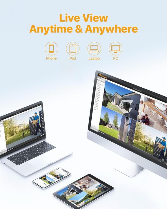 Actual product image Anlapus 1080P HD Überwachungskamera-Set