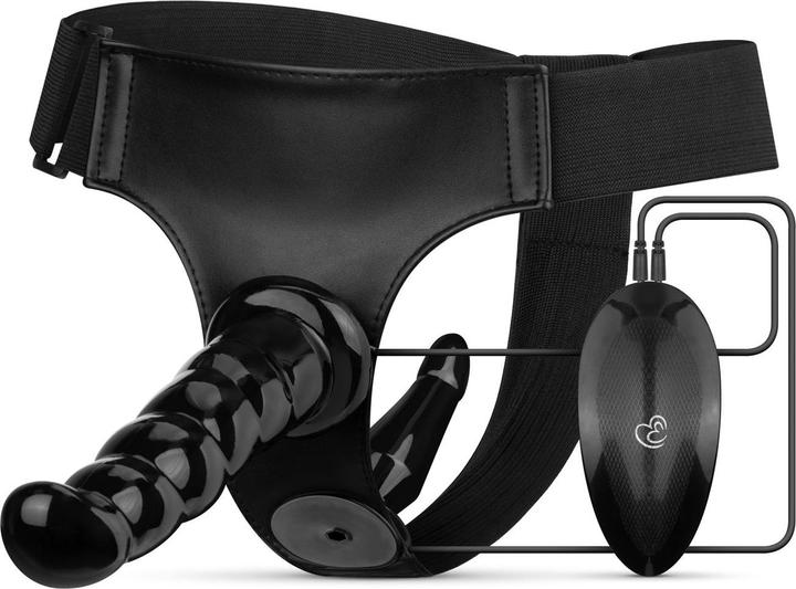 Produktbild Fetish Collection Vibrierendes StrapOn Set Schwarz