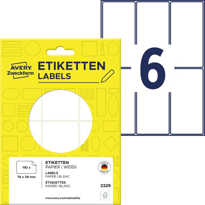 Image du produit Avery Étiquettes universelles