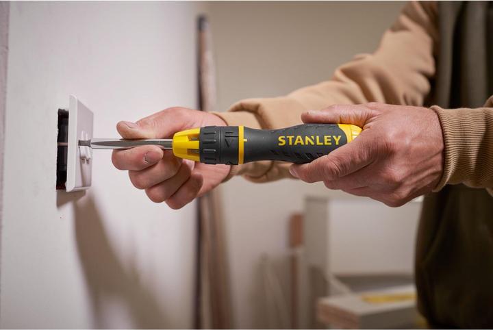 Image du produit Stanley Tournevis à cliquet à embouts multiples (Vis fendues, Torx (TX), Cruciforme PZ, Recouvrement cruciforme Phillipps (PH))