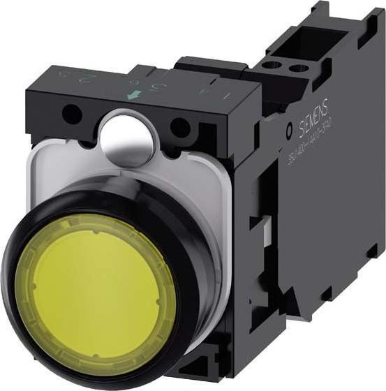 Actual product image Siemens Push-button 1f ge rnd Ř22mm 1S 1Ö 1W 3SU1106-0AB30-3FA0