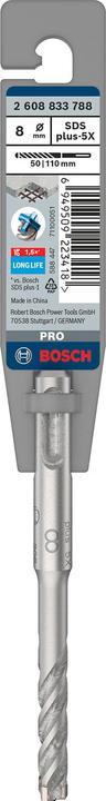 Produktbild Bosch Zubehör PRO SDS plus-5X Hammerbohrer, 8 x 50 x 110 mm (8 mm)