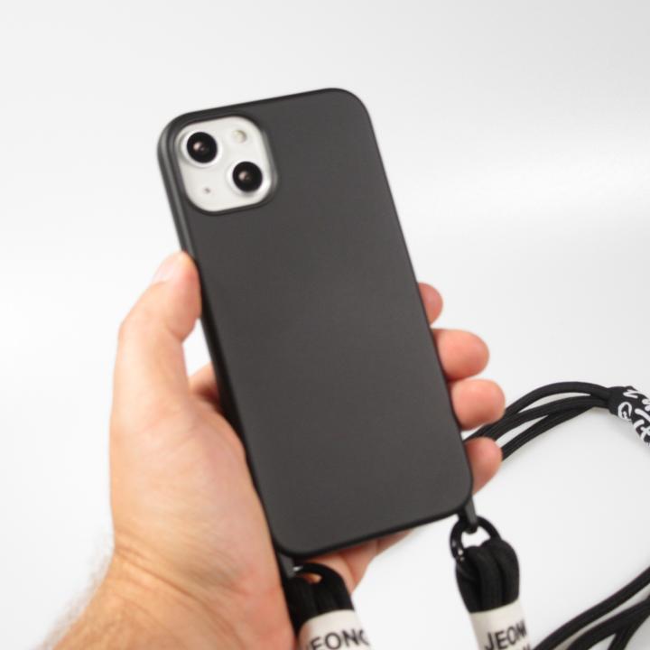 Actual product image PhoneLook Coque Silicone souple fashion Jeong Gam Studio Laugh Often avec cordon (Apple iPhone 13)