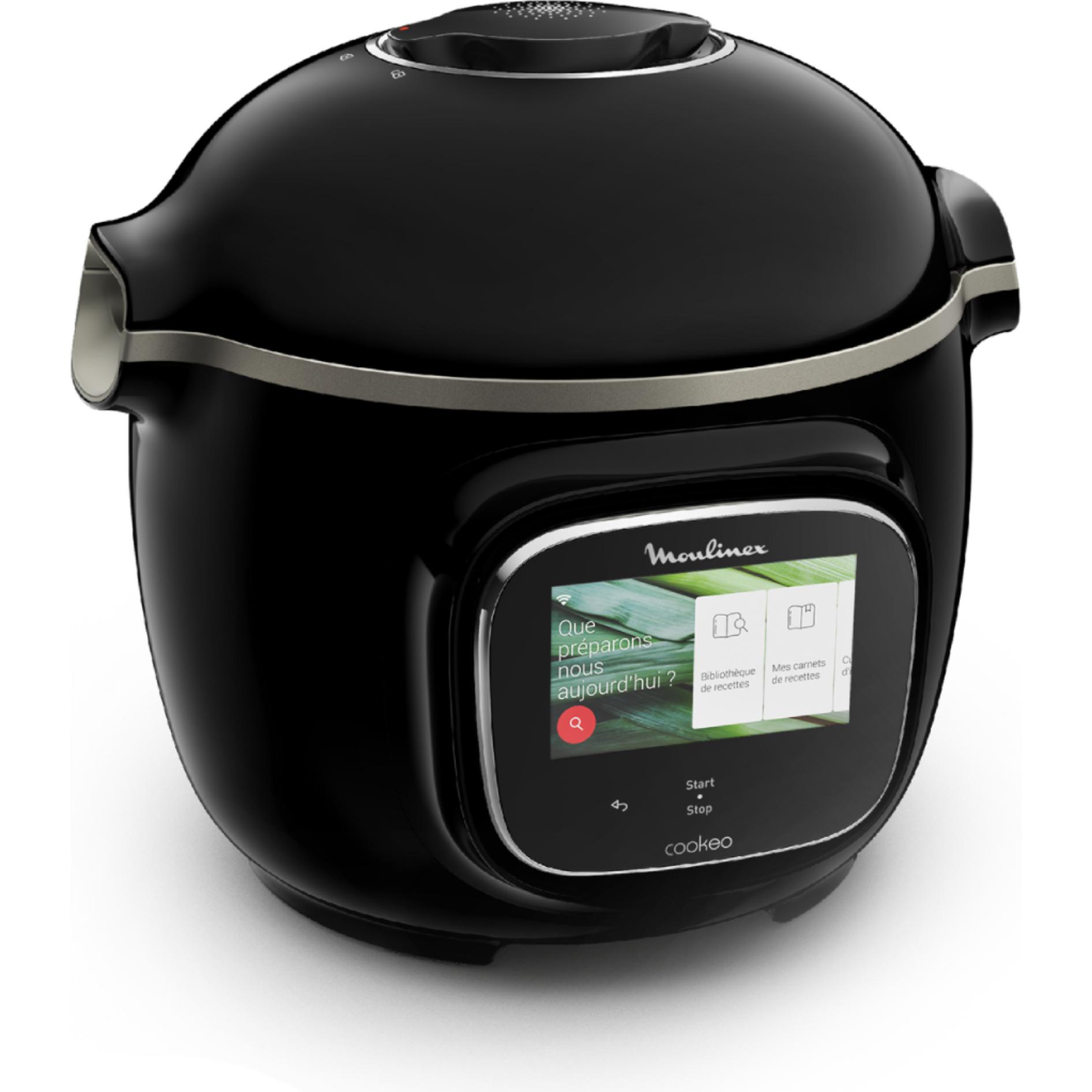 Moulinex Cookeo Touch CE9028, Vaporiera + Cuociriso, Nero