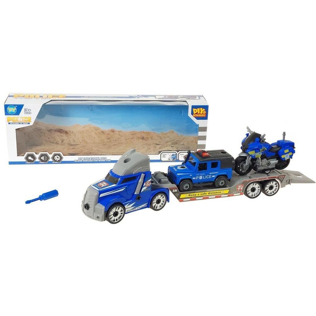 Adar Abschleppwagen mit Autos mit Licht und Ton