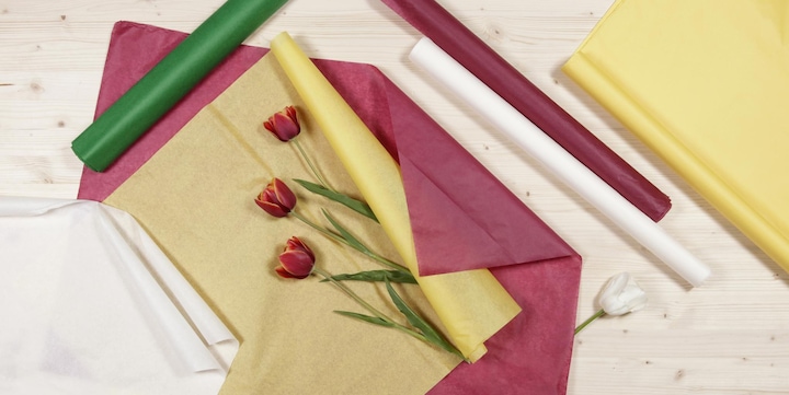Image du produit Clairefontaine PAPIER DE SOIE, Rouleau de 24 feuilles 18g/m2 au format 50x75cm - Blanc (18 g/m², 1 x)