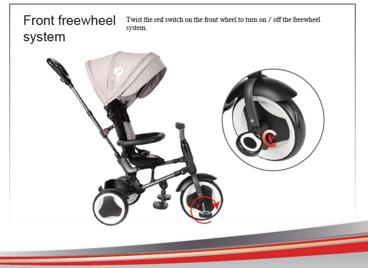 Productafbeelding Qplay Driewieler Rito 3 in 1 - Jongens en Meisjes - Blauw - Deluxe