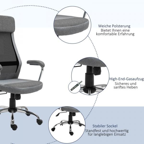 Actual product image Vinsetto Ergonomic office chair with high backrest