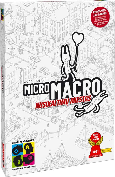 Brain Games MicroMacro: een stad van misdaad LT (Litouws, 1 - 4 Spelers)