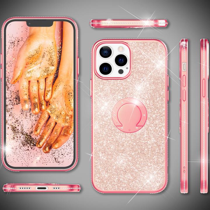 Actual product image Nalia Ring glitter silicone sleeve (Apple iPhone 13 Pro)