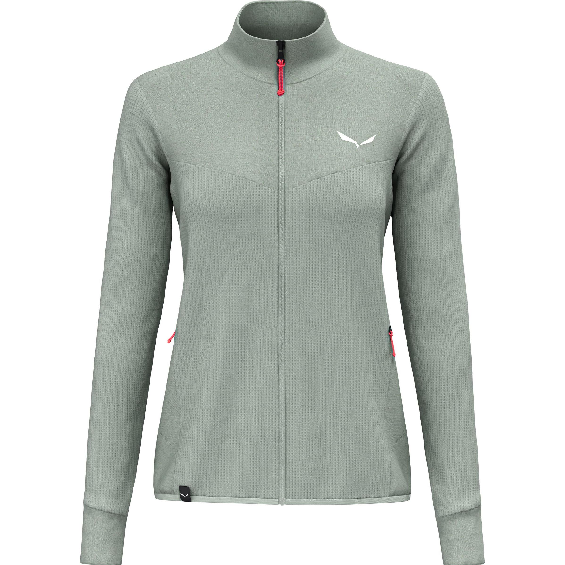 Salewa, Damen, Jacke, Puez Waffle Hybrid Polarlite Jacke Da (46), Grün, 46