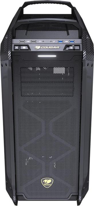 Actual product image Cougar Case Panzer Max G Full tower easily moddable 1 pcs of 120 mm fans non LED tempred glass panel (ATX, mATX, Mini-ITX, SSI CEB)