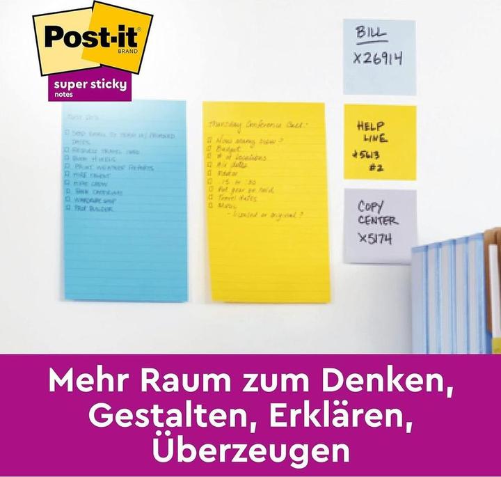 Actual product image Post-it Super Sticky (102 x 152 mm)