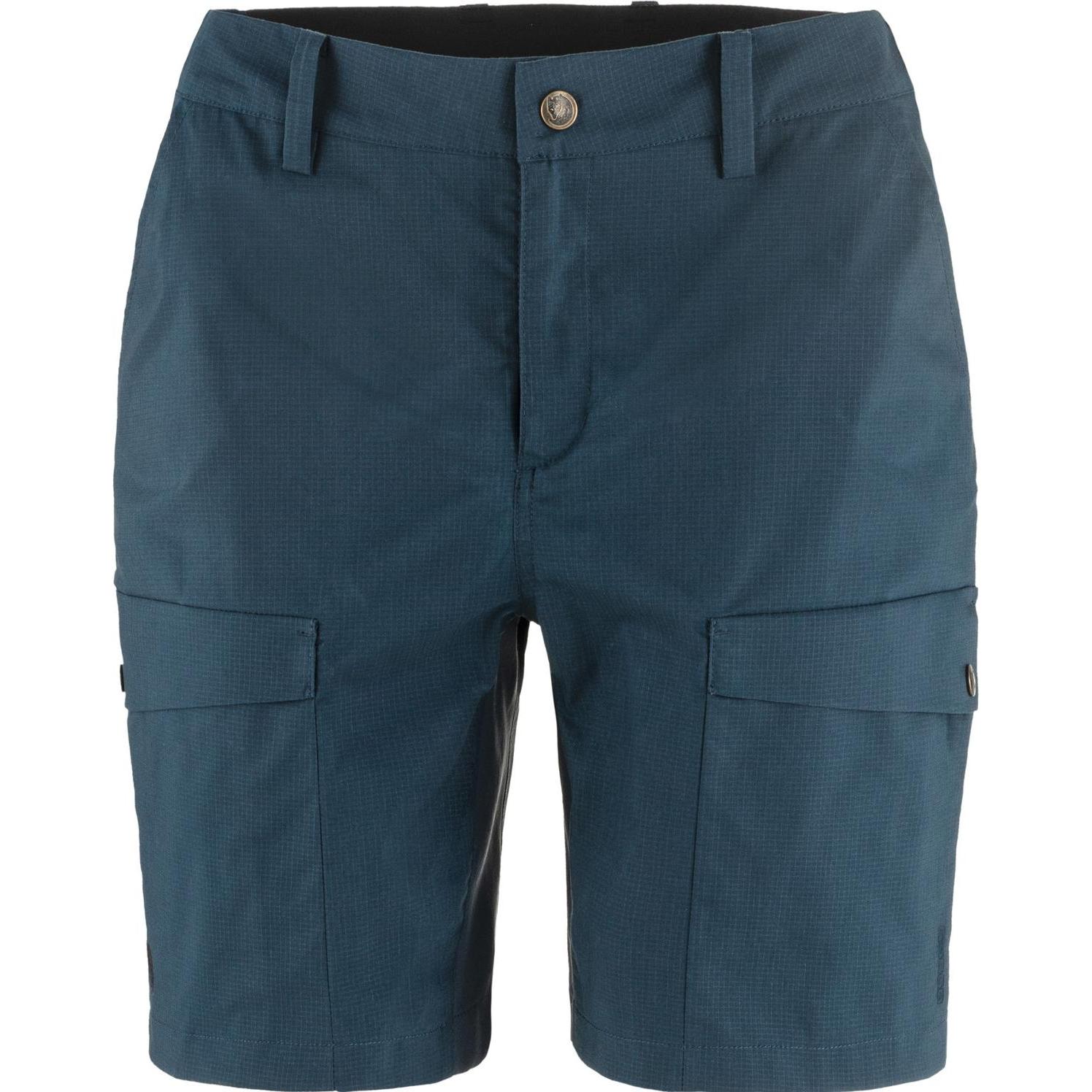 Fjällräven, Damen, Outdoorhose, Abisko Hybrid Trail Shorts W (40), Blau, 40