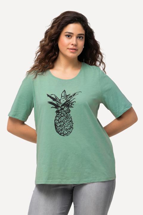 Produktbild Ulla Popken T-Shirt, Kaviarperlchen, Ananas, Rundhals, Halbarm (46, 48)