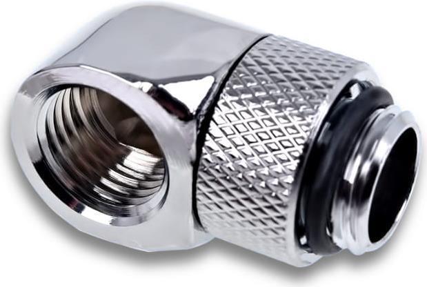 Produktbild Alphacool Eiszapfen L-Verbinder drehbar G1/4 AG auf G1/4 IG - 4pcs Set Chrome