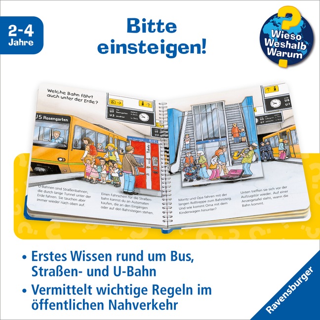 Immagine prodotto Ravensburger Unterwegs mit Bus und Bahn (Tedesco, Andrea Erne, 2017)