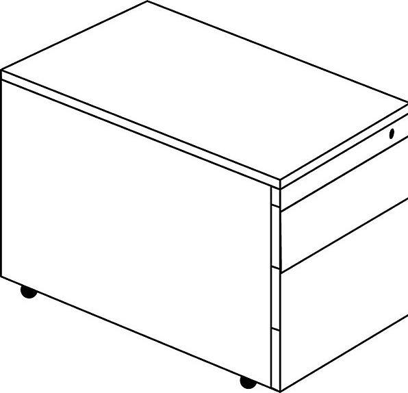 Produktbild Mauser Schubladencontainer mit Rollen