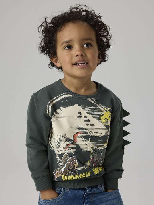 Produktbild Name it Nmmjal Jurassic Nreg Sweat Bru Noos Sky (104)