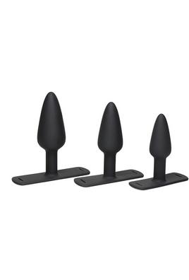 Produktbild Master Series Bum-Tastic Trainer Set Silicone 3 Piece Anal Plug Set with Harness