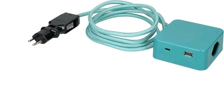 Actual product image Max Hauri Cube (3 x, Type 13, USB-A, USB-C, 2 m)