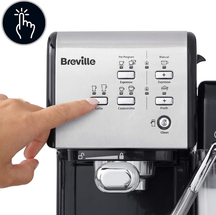 Produktbild Breville VCF108X PrimaLatte II Kaffee- und Espressomaschine, für Kaffeepulver oder Pads geeignet,...