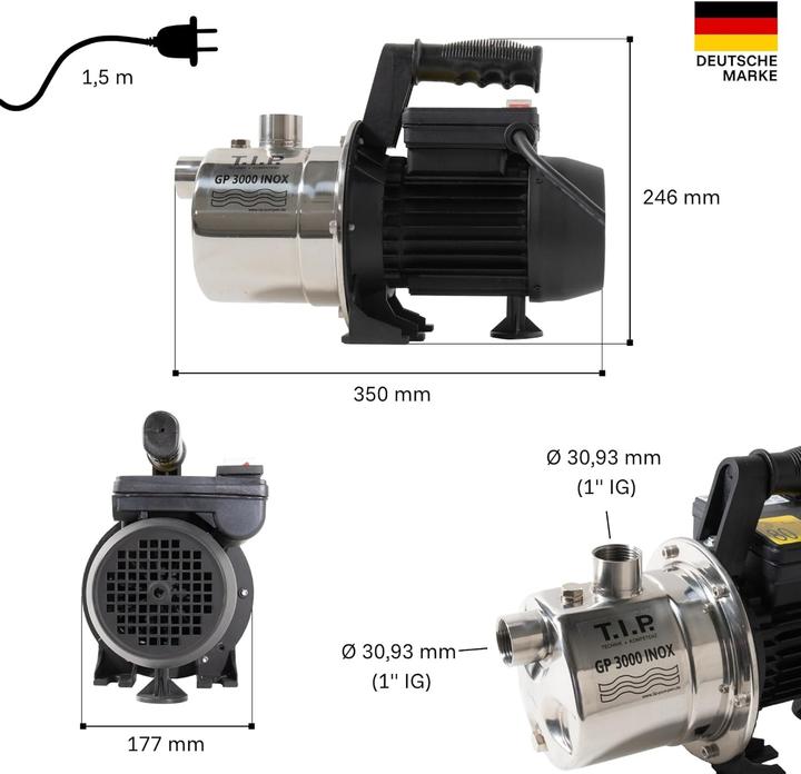Produktbild T.I.P. Gp 3000 (Gartenpumpe)