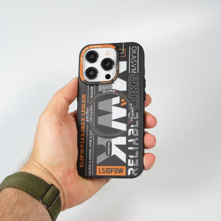 Produktbild PhoneLook Hülle MWK Cyber Grid Silikon mit MagSafe (Apple iPhone 15 Pro)