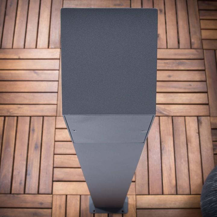 Actual product image Lucande Nevio LED garden light H100 w/Sensor Graphite (680 lm, IP54)