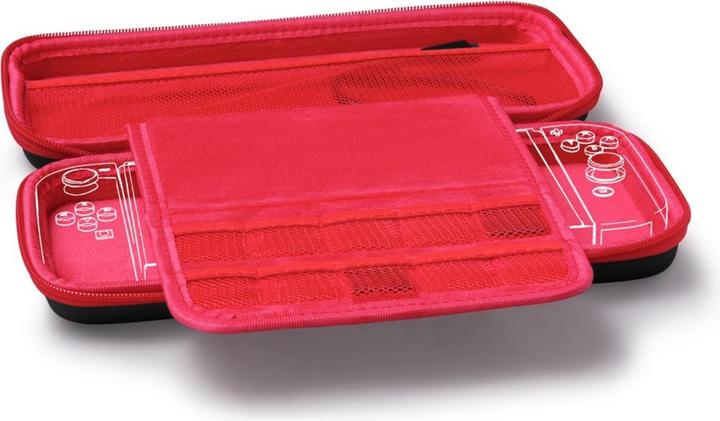 Actual product image Urage 8in1 set (case, protective glass, control attachments) for N. Switch, black/red (Switch)