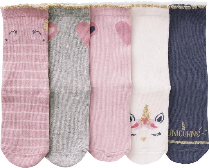 Immagine prodotto Vertbaudet Calzini da 5 pezzi per bambine (Confezione da 5 pezzi, 35, 38)
