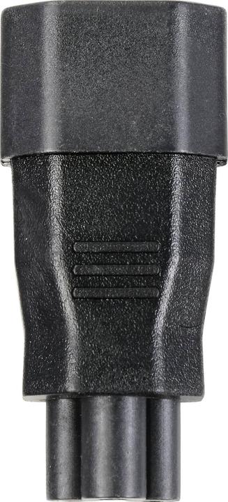 Actual product image Tru Components Mains adapter IEC plug C14 - cloverleaf socket C5 Total