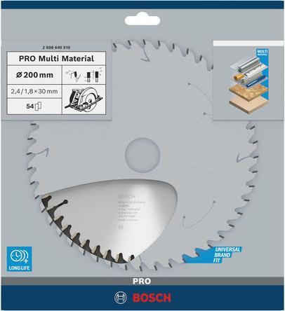 Produktbild Bosch Professional Zubehör PRO Multi Material Kreissägeblatt, 200 x 2,4 x 30 mm