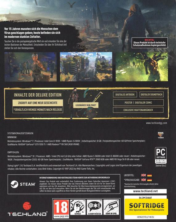 Actual product image Techland Dying Light 2 Stay Human - Deluxe Edition (PC, FR, DE)