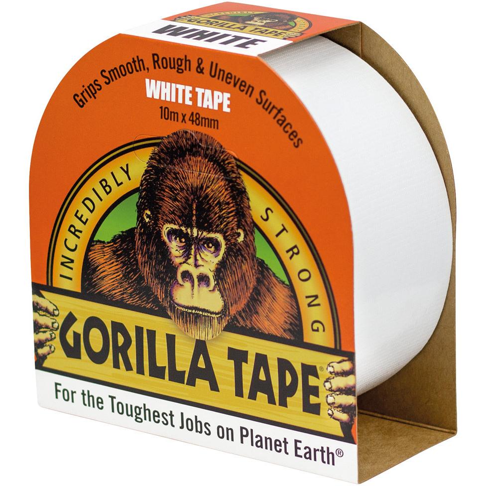 Gorilla, Klebeband, band Weiss 10m (10000 mm)