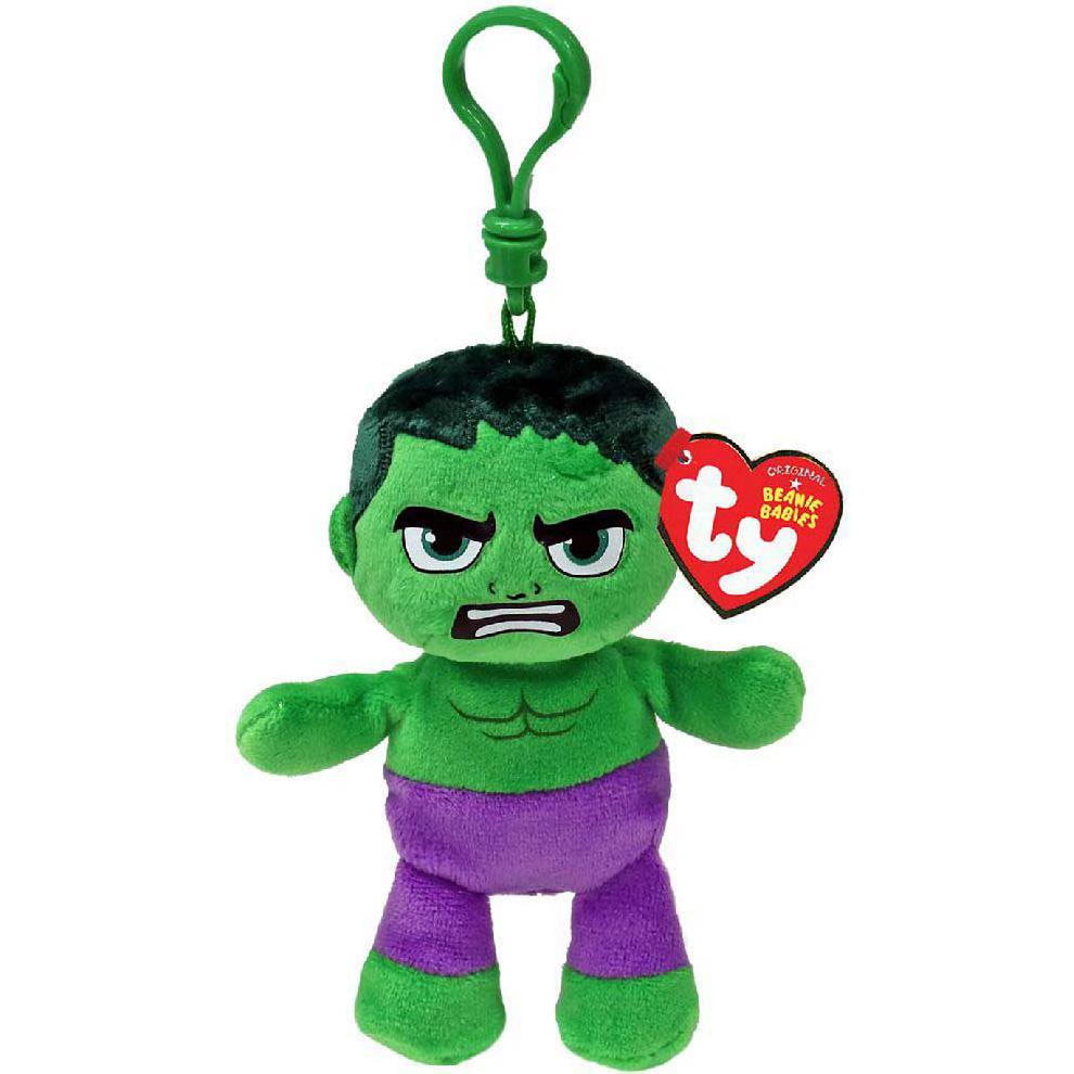 Ty, Herren, Schlüsselanhänger, Clip Hulk 8,5cm Marvel Avengers