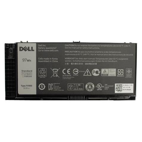 Dell Primary Battery (9 Zellen, 7200 mAh), Notebook Akku, Schwarz