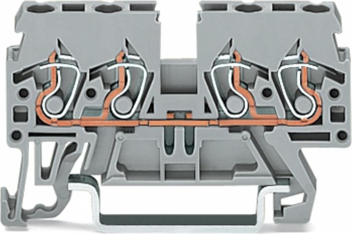 Produktbild Wago Terminal 4 conductor block 2.5mm grey-NO