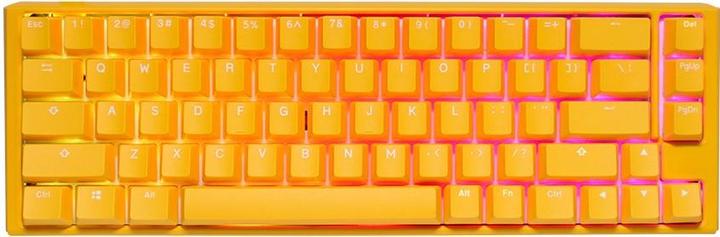 Actual product image Ducky One 3 Yellow SF Gaming Keyboard, RGB LED - MX-Brown (US) (US, Cable)