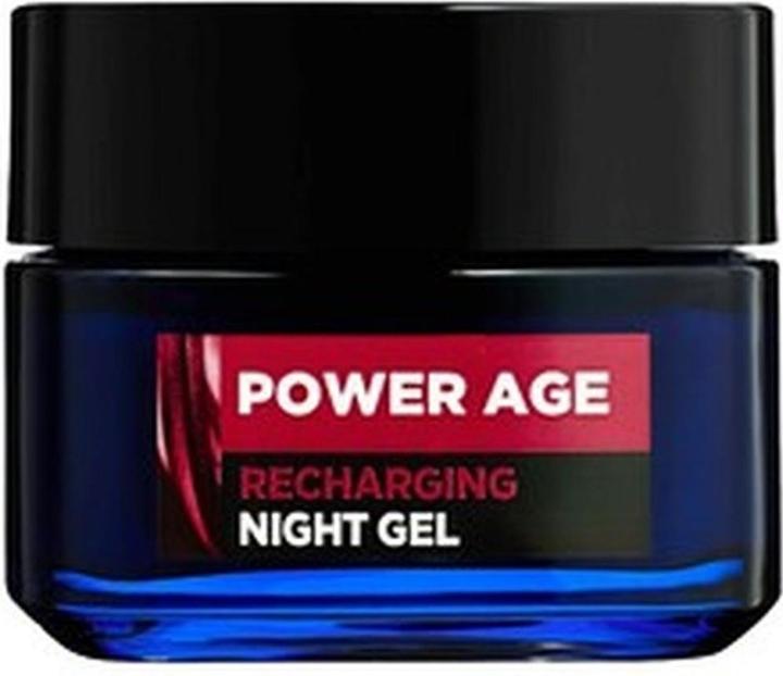 L'Oréal Paris Men Expert Power Age Recharging Night Gel (50 ml, Gel viso)